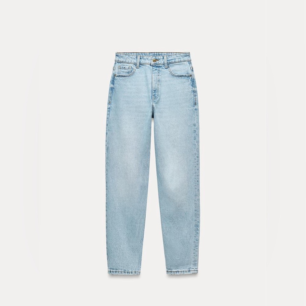 Zara MOM FIT JEANS WITH A HIGH WAIST